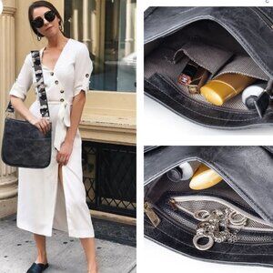 Viva Terry Vegan Leather Crossbody Camo Strap